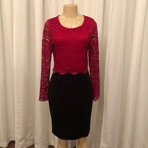 XL Red and Black Dress